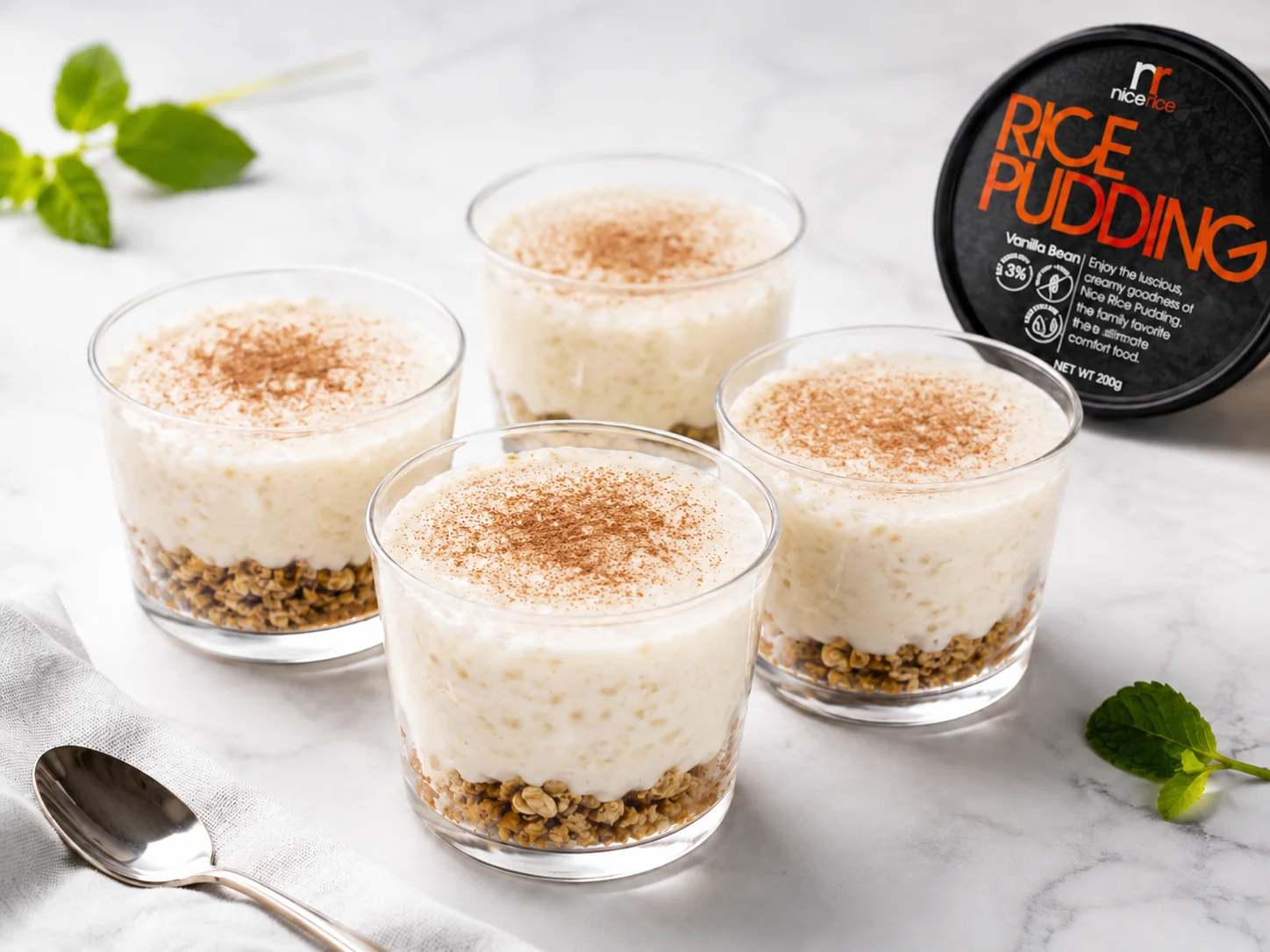 Cinnamon Rice Pudding Cups